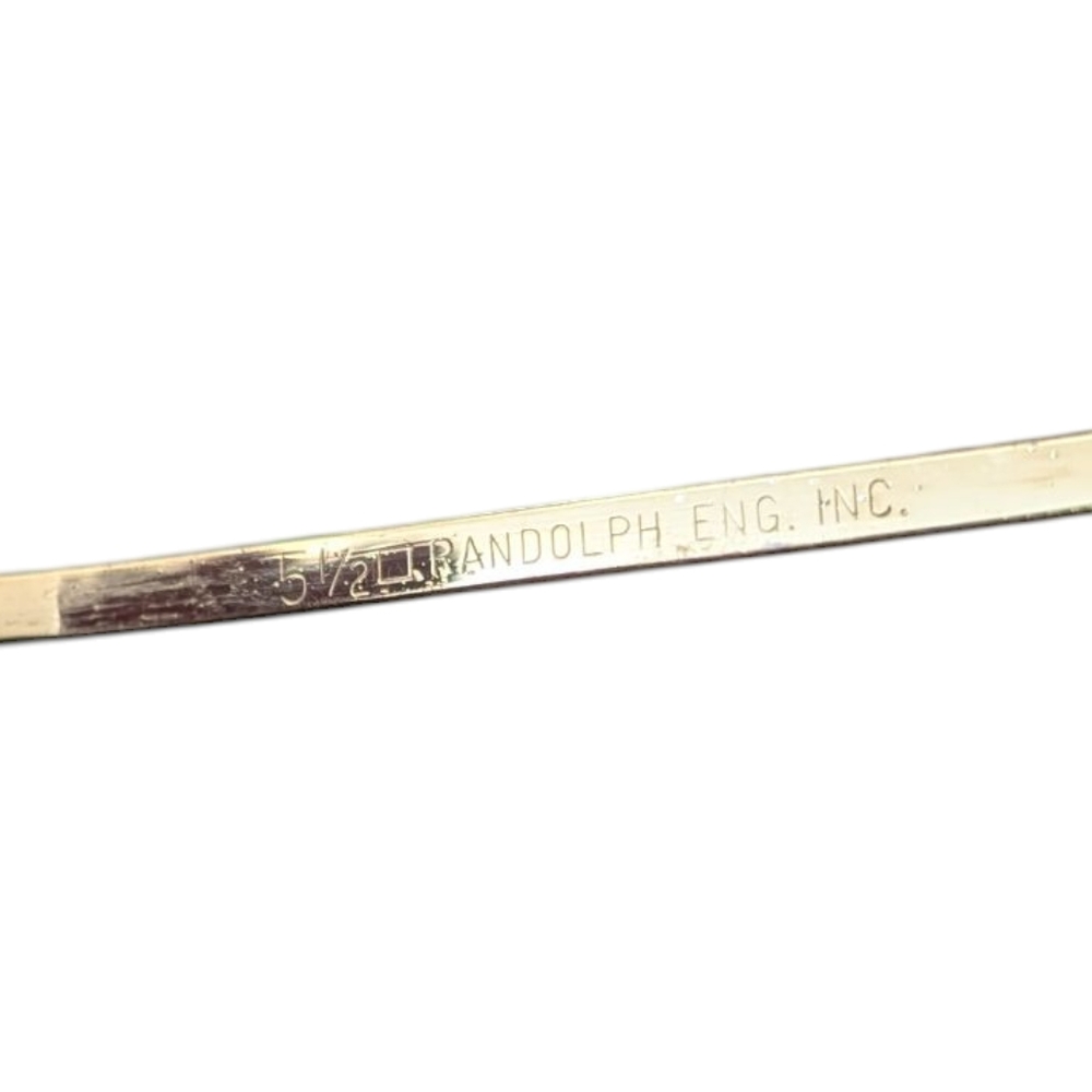 Randolph Engineering Inc. Vintage Gold and Black Aviator Sunglasses - Picture 3 of 8